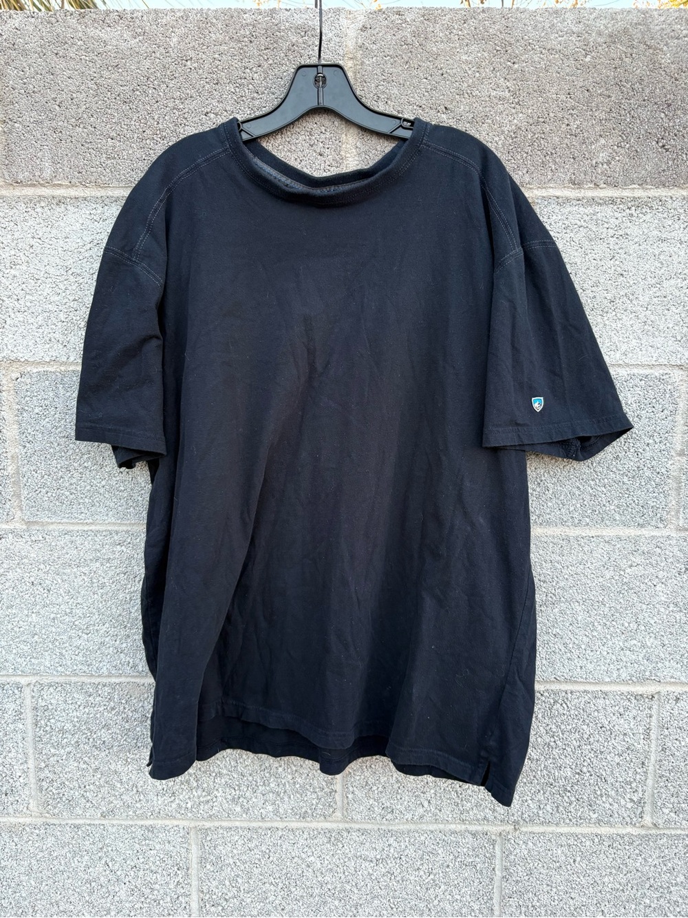 Kuhl Wildfibre Bravado Blank T-shirt Men 3XL Carbon Charcoal Gray Short Sleeve